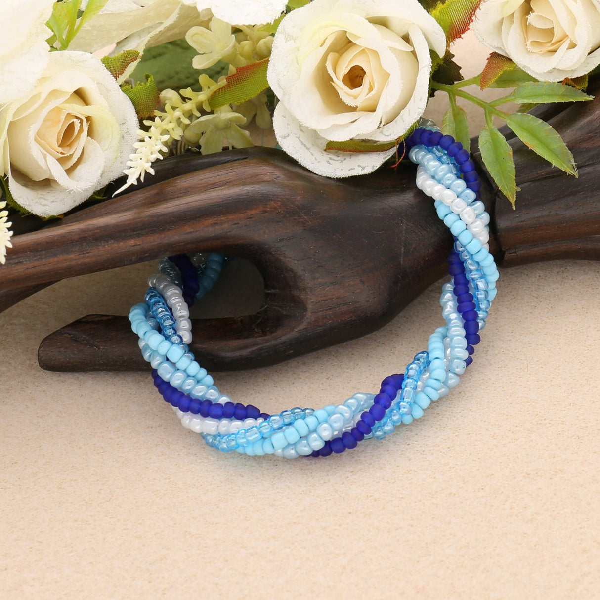 Rocailles Glasperlen Mix 8/0 unregelmässige Grösse – Winter - PerlineBeads