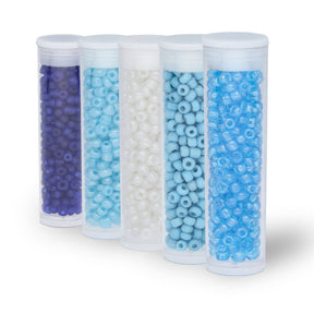 Rocailles Glasperlen Mix 8/0 unregelmässige Grösse – Winter - PerlineBeads