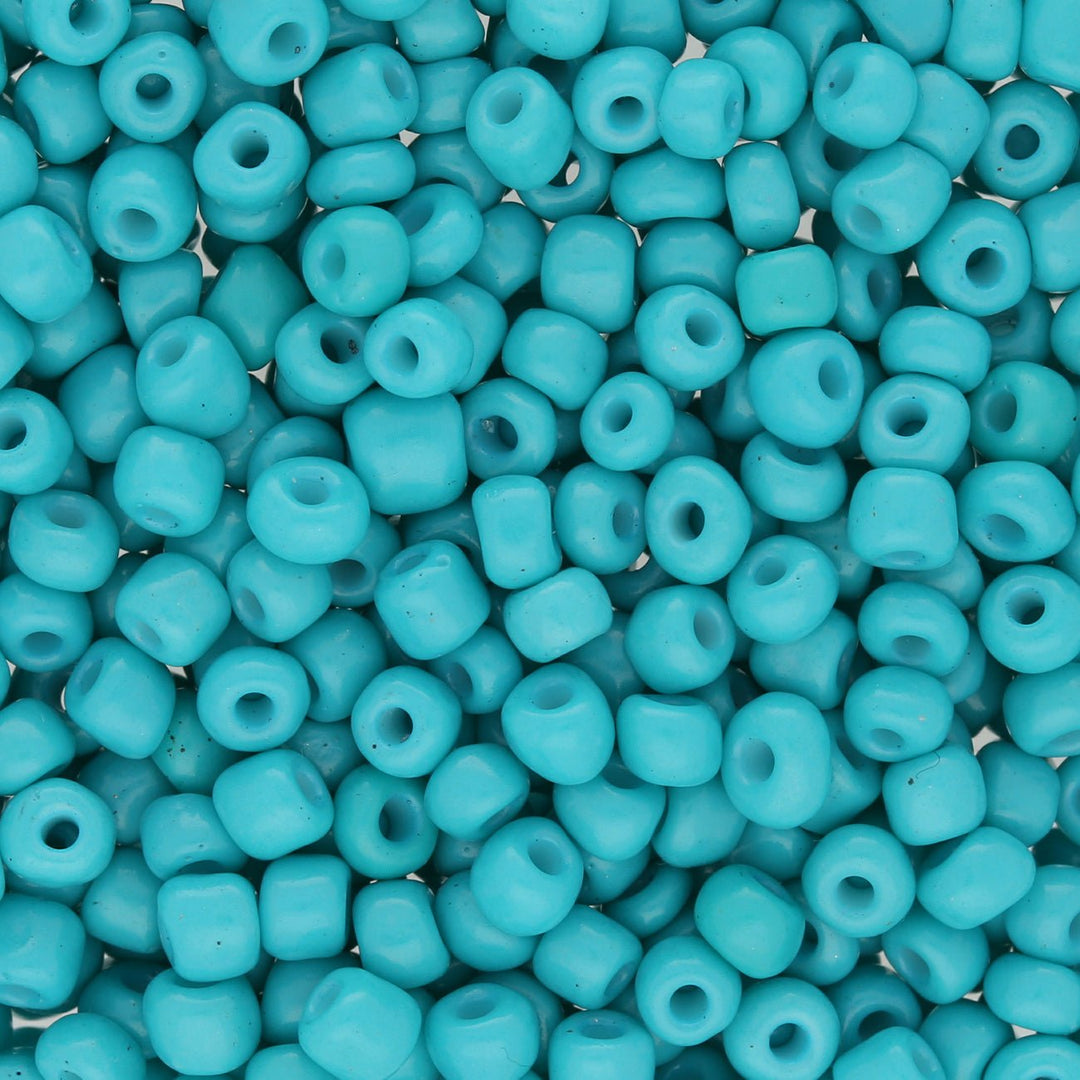 Rocailles Perlen 4-5 mm unregelmässige Grösse - Türkis - PerlineBeads