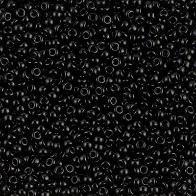 Rocailles-Perlen Miyuki 11/0 – Black - PerlineBeads