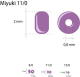 Rocailles-Perlen Miyuki 11/0 – Dark Bronze - PerlineBeads