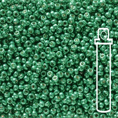 Rocailles-Perlen Miyuki 11/0 – Duracoat Galvanized Dark Aqua Green - PerlineBeads