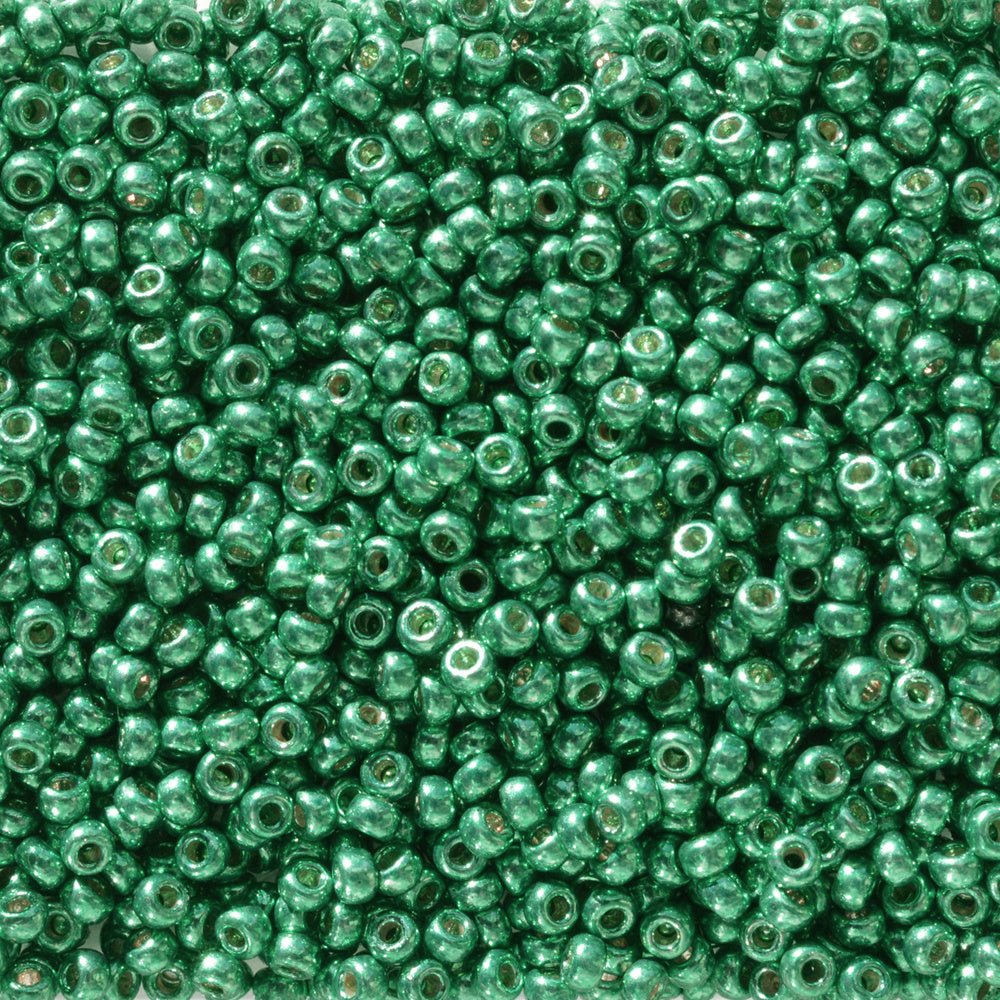 Rocailles-Perlen Miyuki 11/0 – Duracoat Galvanized Dark Aqua Green - PerlineBeads