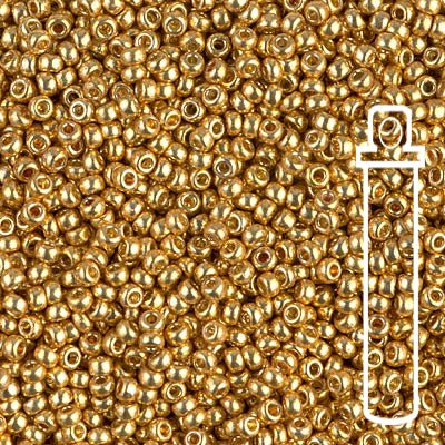 Rocailles-Perlen Miyuki 11/0 – Duracoat Galvanized Gold - PerlineBeads