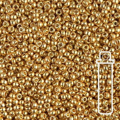 Rocailles-Perlen Miyuki 11/0 – Duracoat Galvanized Gold - PerlineBeads