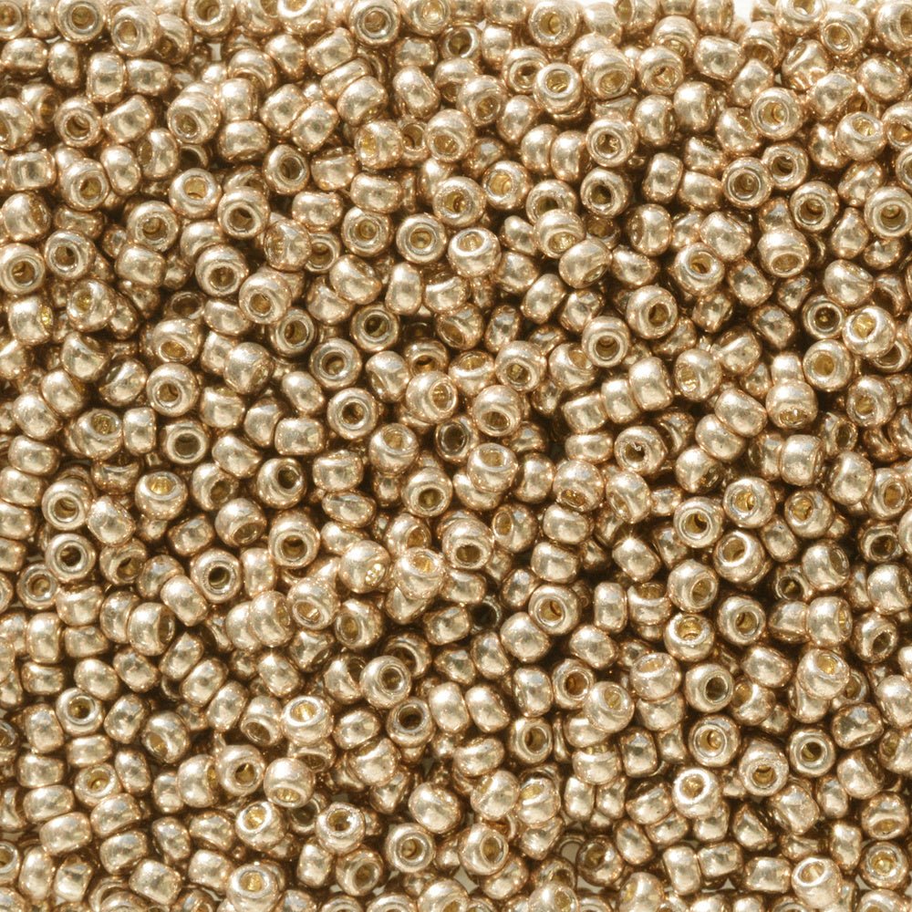 Rocailles-Perlen Miyuki 11/0 – Duracoat Galvanized Light Champagne - PerlineBeads