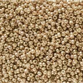 Rocailles-Perlen Miyuki 11/0 – Duracoat Galvanized Light Champagne - PerlineBeads