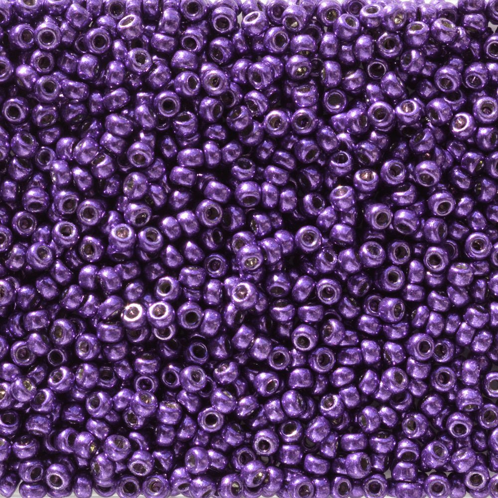 Rocailles-Perlen Miyuki 11/0 – Duracoat Galvanized Lilac Night - PerlineBeads