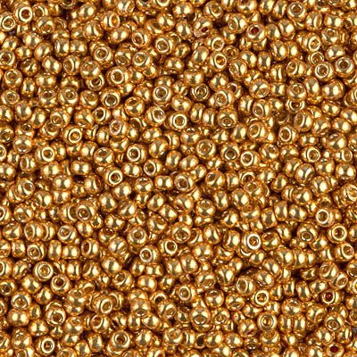 Rocailles-Perlen Miyuki 11/0 – Duracoat Galvanized Yellow Gold - PerlineBeads