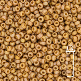 Rocailles-Perlen Miyuki 11/0 – Frost Opaque Glaze Rainbow Pistachio - PerlineBeads