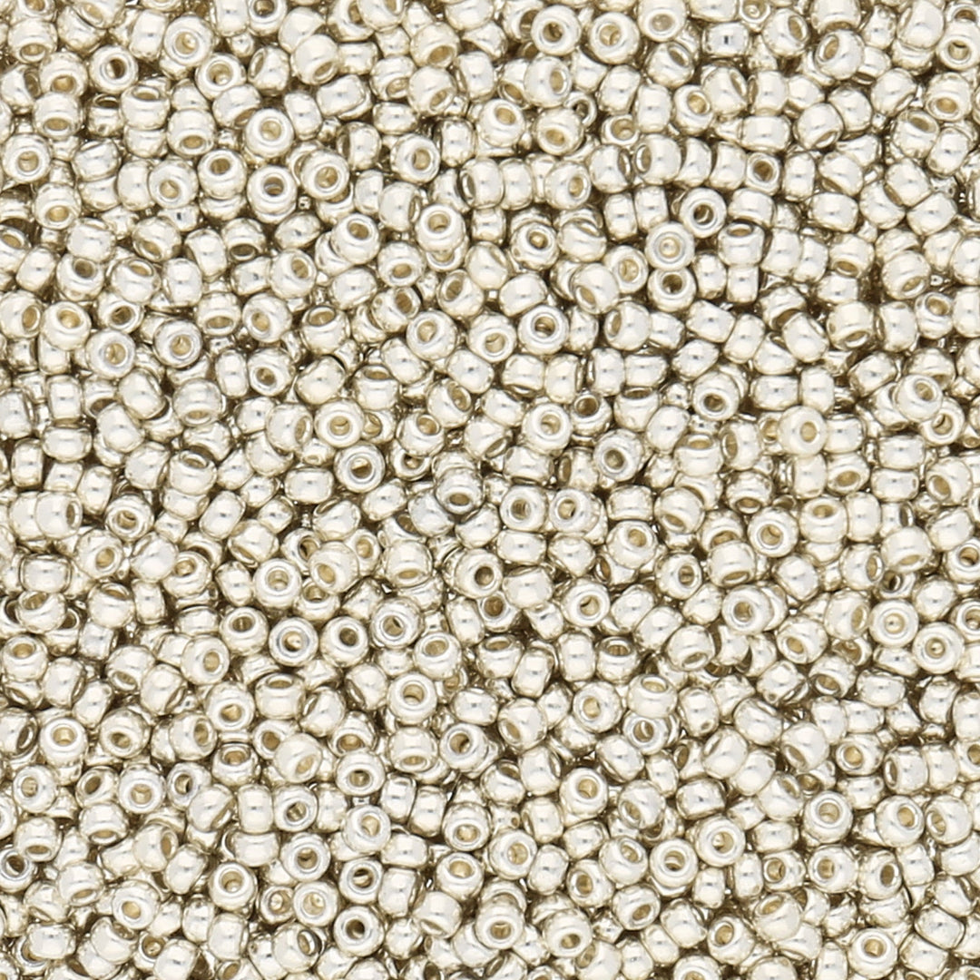 Rocailles-Perlen Miyuki 11/0 – Galvanized Silver - PerlineBeads