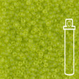 Rocailles-Perlen Miyuki 11/0 – Matte Transparent Chartreuse - PerlineBeads