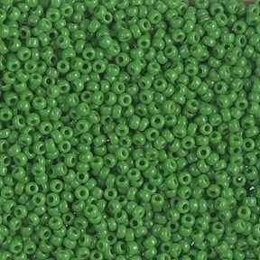Rocailles-Perlen Miyuki 11/0 – Opaque Jade Green - PerlineBeads