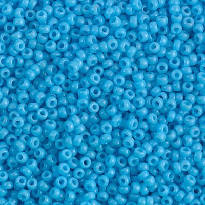 Rocailles-Perlen Miyuki 11/0 – Opaque Turquoise Blue - PerlineBeads