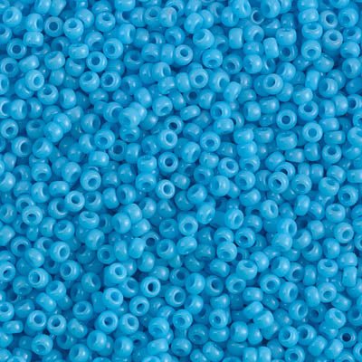 Rocailles-Perlen Miyuki 11/0 – Opaque Turquoise Blue - PerlineBeads