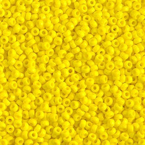 Rocailles-Perlen Miyuki 11/0 – Opaque Yellow - PerlineBeads