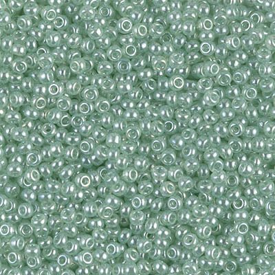 Rocailles-Perlen Miyuki 11/0 – Seafoam Green Luster - PerlineBeads