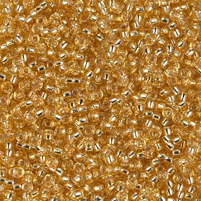 Rocailles-Perlen Miyuki 11/0 – Silver Lined Gold - PerlineBeads