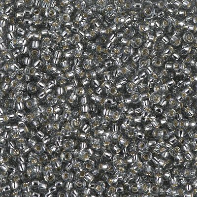 Rocailles-Perlen Miyuki 11/0 – Silver Lined Gray - PerlineBeads