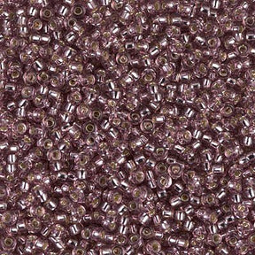 Rocailles-Perlen Miyuki 11/0 – Silver Lined Smoky Amethyst - PerlineBeads