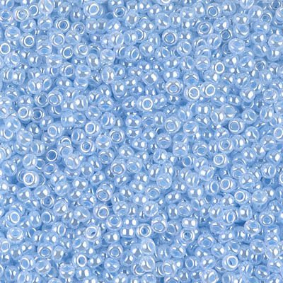 Rocailles-Perlen Miyuki 11/0 – Sky Blue Ceylon - PerlineBeads