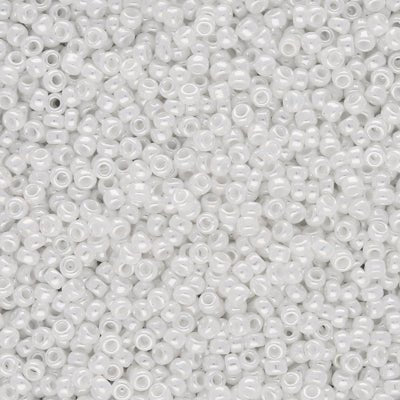 Rocailles-Perlen Miyuki 11/0 – White Pearl Ceylon - PerlineBeads