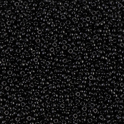 Rocailles-Perlen Miyuki 15/0 – Black - PerlineBeads