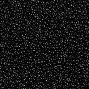 Rocailles-Perlen Miyuki 15/0 – Black - PerlineBeads