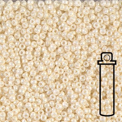 Rocailles-Perlen Miyuki 15/0 – Ceylon Light Yellow - PerlineBeads