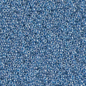 Rocailles-Perlen Miyuki 15/0 – Dark Sky Blue Ceylon - PerlineBeads