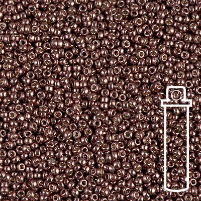 Rocailles-Perlen Miyuki 15/0 – Duracoat Dark Mauve - PerlineBeads