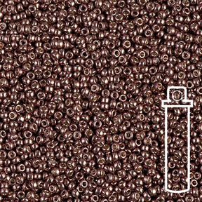 Rocailles-Perlen Miyuki 15/0 – Duracoat Dark Mauve - PerlineBeads