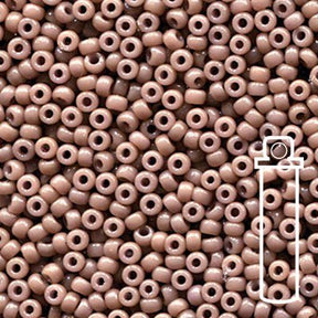 Rocailles-Perlen Miyuki 15/0 – Duracoat Opaque Dyed Gray - PerlineBeads
