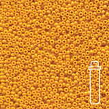 Rocailles-Perlen Miyuki 15/0 – Duracoat Opaque Dyed Yellow - PerlineBeads