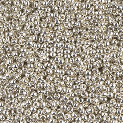 Rocailles-Perlen Miyuki 15/0 – Galvanized Silver - PerlineBeads