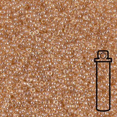 Rocailles-Perlen Miyuki 15/0 – Light Topaz Luster - PerlineBeads
