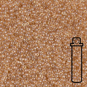 Rocailles-Perlen Miyuki 15/0 – Light Topaz Luster - PerlineBeads