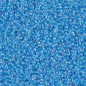 Rocailles-Perlen Miyuki 15/0 – Lined Light Blue AB - PerlineBeads