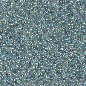 Rocailles-Perlen Miyuki 15/0 – Lined Light Seafoam AB - PerlineBeads