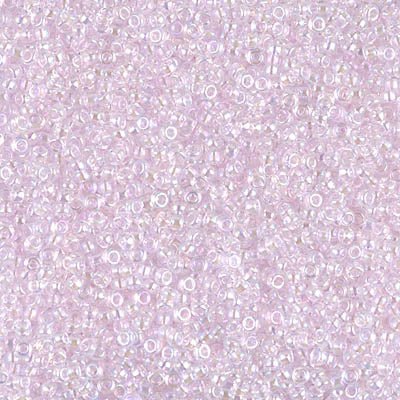 Rocailles-Perlen Miyuki 15/0 – Lined Pink AB - PerlineBeads