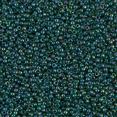 Rocailles-Perlen Miyuki 15/0 – Luster Teal Iris - PerlineBeads