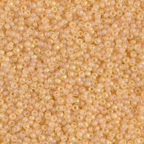 Rocailles-Perlen Miyuki 15/0 – Matte Cantaloupe AB - PerlineBeads