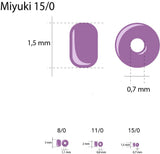 Rocailles-Perlen Miyuki 15/0 – Matte Chartreuse AB - PerlineBeads