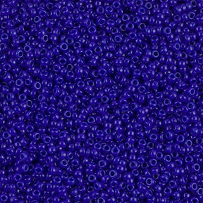 Rocailles-Perlen Miyuki 15/0 – Opaque Cobalt Blue - PerlineBeads