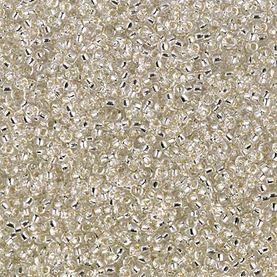 Rocailles-Perlen Miyuki 15/0 – Silver Lined Crystal - PerlineBeads