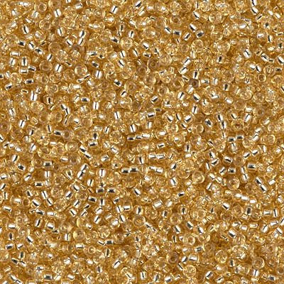 Rocailles-Perlen Miyuki 15/0 – Silver Lined Gold - PerlineBeads