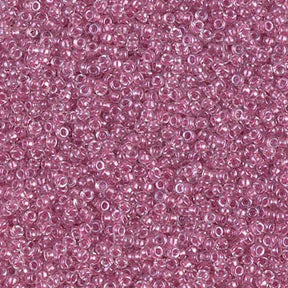 Rocailles-Perlen Miyuki 15/0 – Sparkling Rose Lined Crystal - PerlineBeads