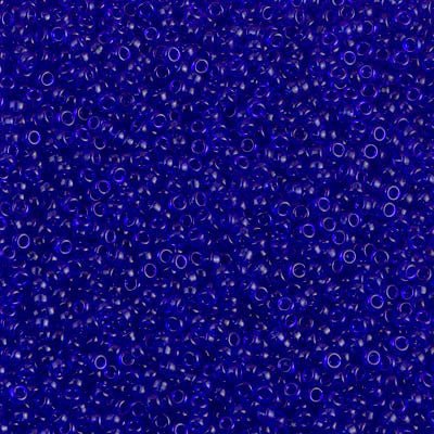 Rocailles-Perlen Miyuki 15/0 – Transparent Sapphire - PerlineBeads