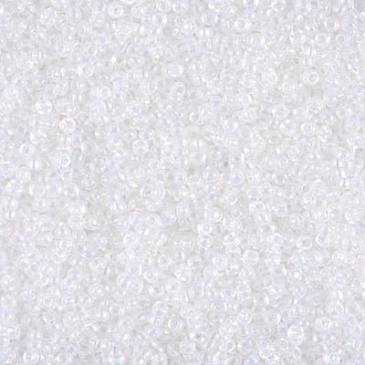 Rocailles-Perlen Miyuki 15/0 – White Opal - PerlineBeads