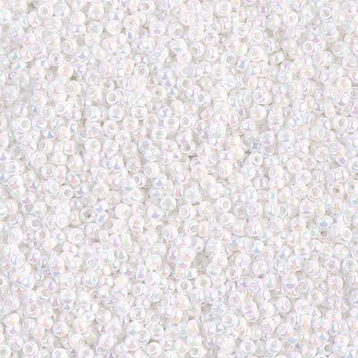 Rocailles-Perlen Miyuki 15/0 – White Pearl - PerlineBeads
